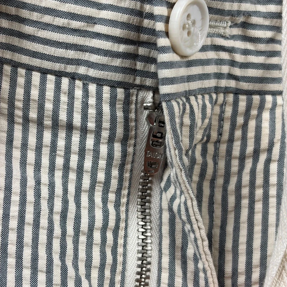 Engineered Garments Seersucker Pants Mens Small 32x28 Striped Cuffed USA MADE